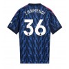 Arsenal Martin Zubimendi #36 Bortedrakt 2025-26 Kortermet
